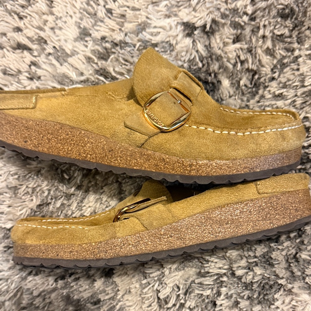 Birkenstock Tan Suede Mules - Picture 5 of 6